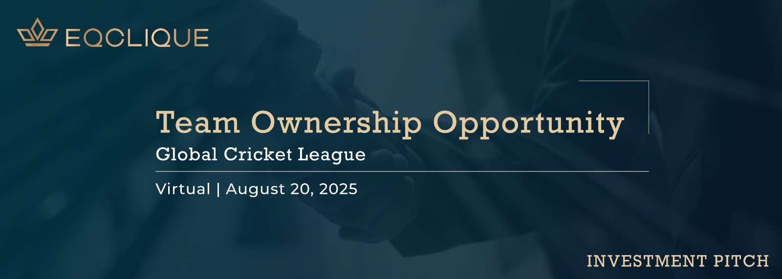 Investment Pitch- Cricket Team Ownership Opportunity
